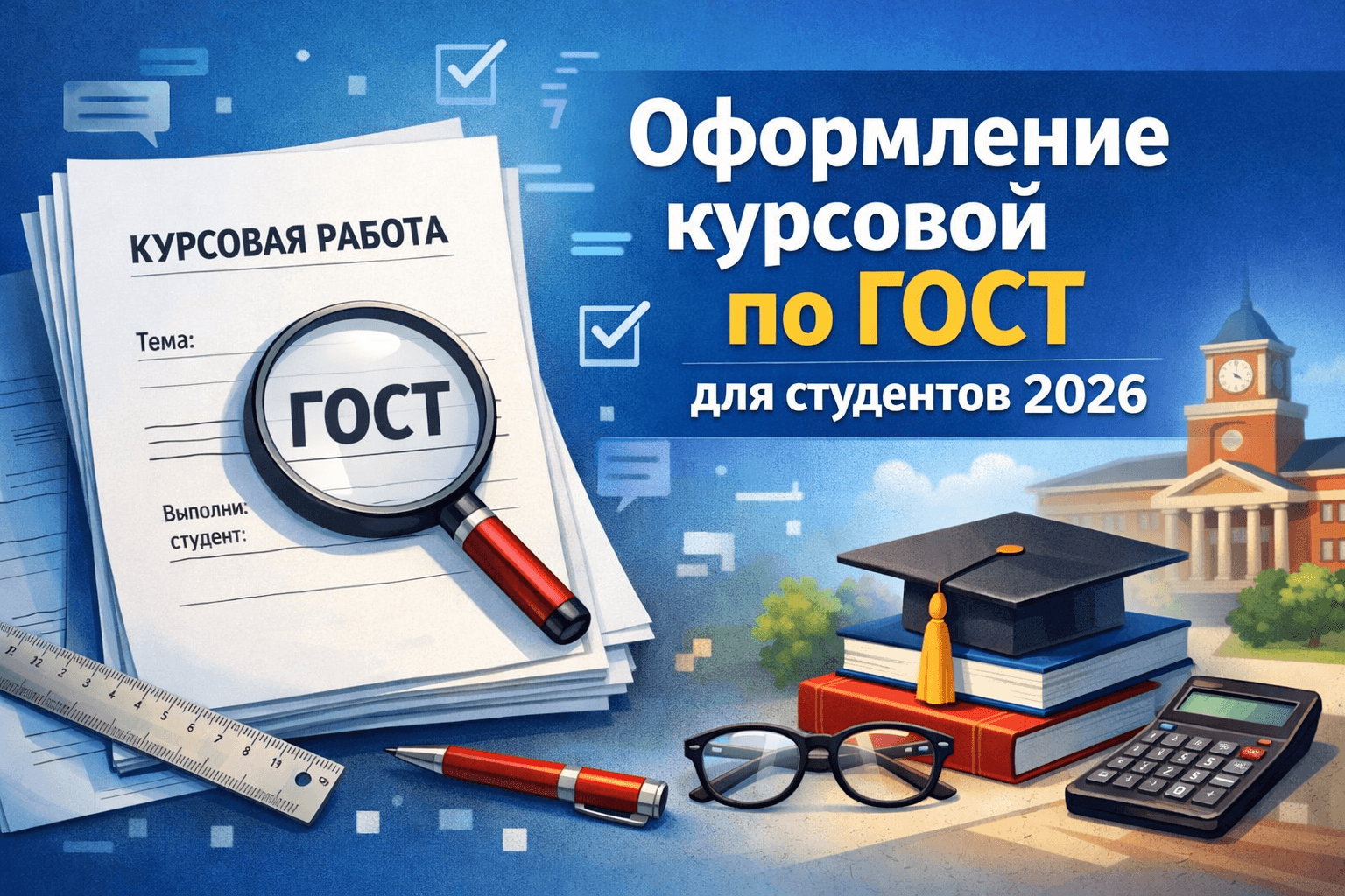 Оформление курсовой по ГОСТ для студентов 2025