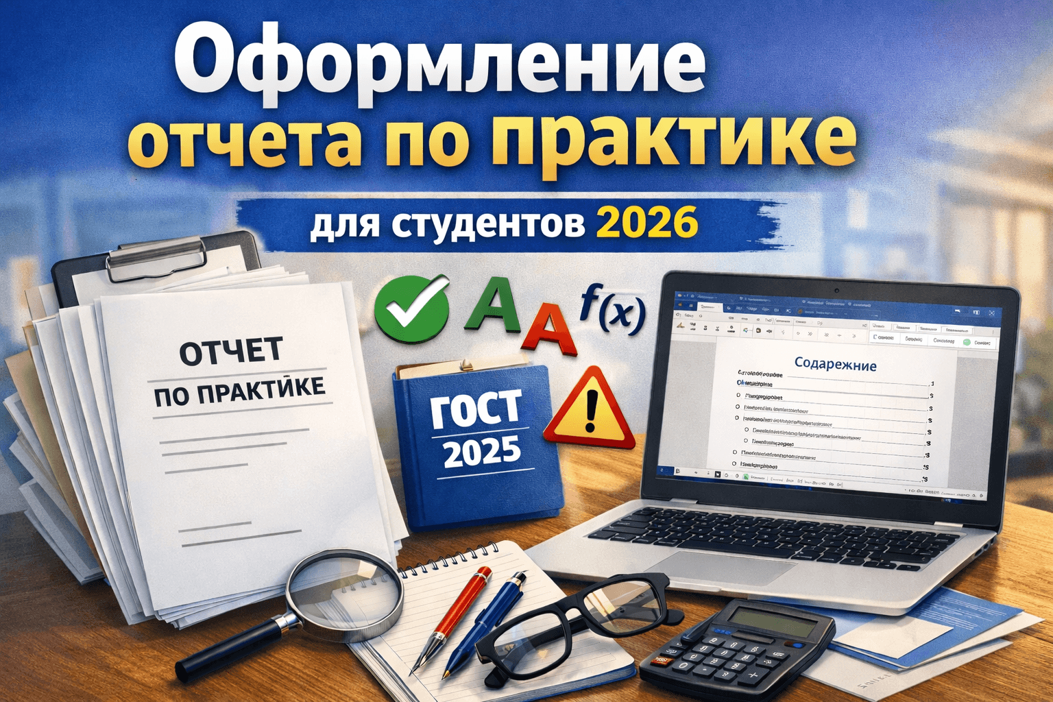 Оформление отчета по практике для студентов 2026